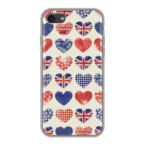 Дизайнерский силиконовый с усиленными углами чехол для Iphone 7 British love