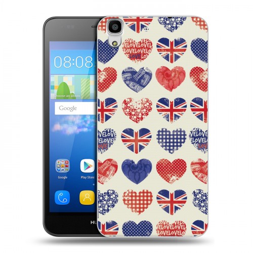 Дизайнерский пластиковый чехол для Huawei Y6 British love