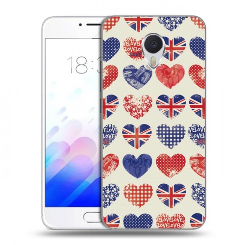 Дизайнерский пластиковый чехол для Meizu M3E British love