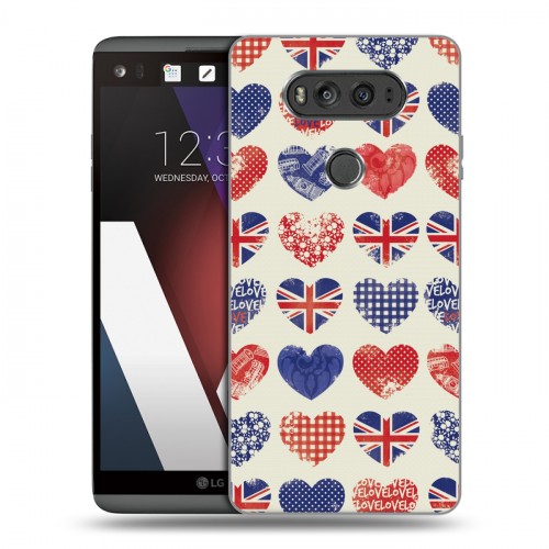 Дизайнерский пластиковый чехол для LG V20 British love