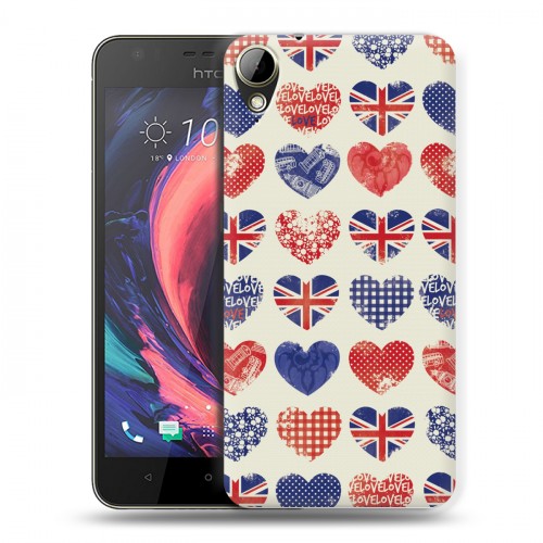 Дизайнерский пластиковый чехол для HTC Desire 10 Lifestyle British love
