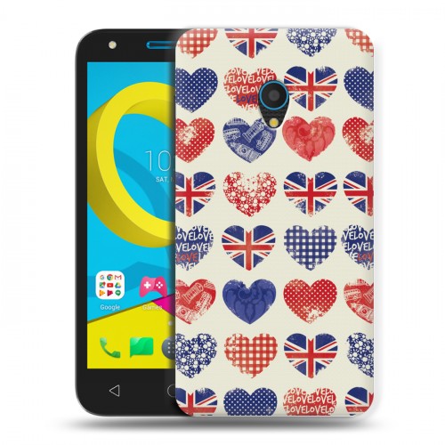 Дизайнерский пластиковый чехол для Alcatel U5 British love