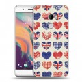 Дизайнерский пластиковый чехол для HTC One X10 British love