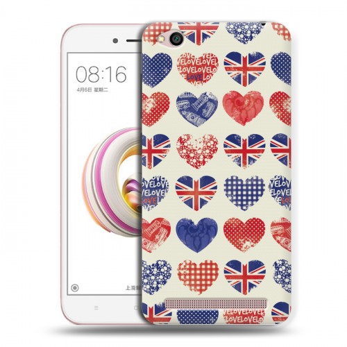 Дизайнерский пластиковый чехол для Xiaomi RedMi 5A British love