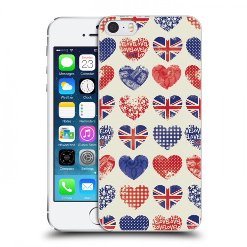 Дизайнерский пластиковый чехол для Iphone 5s British love