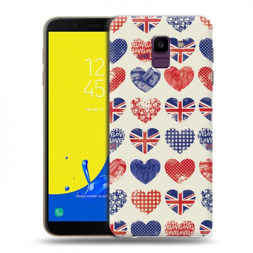 Дизайнерский пластиковый чехол для Samsung Galaxy J6 British love