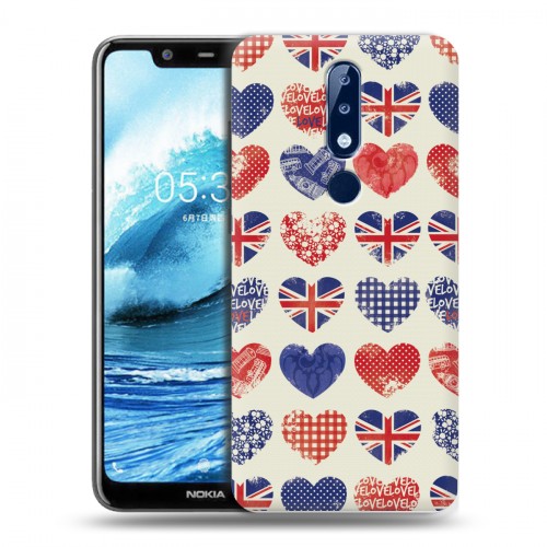 Дизайнерский пластиковый чехол для Nokia 5.1 Plus British love