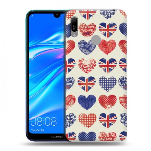 Дизайнерский пластиковый чехол для Huawei Y6 (2019) British love