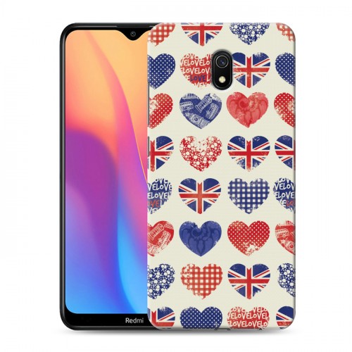 Дизайнерский силиконовый с усиленными углами чехол для Xiaomi RedMi 8A British love