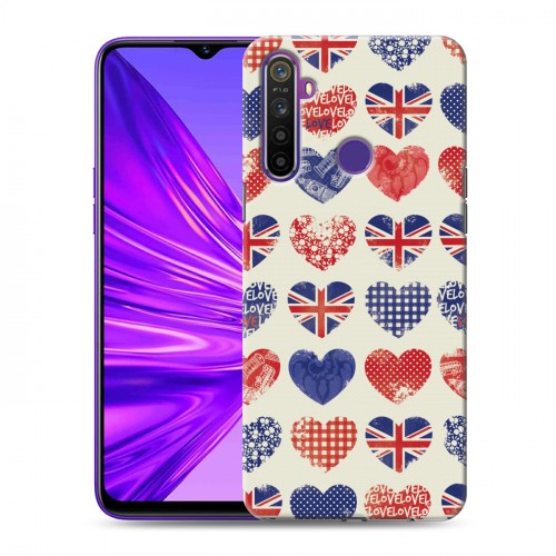 Дизайнерский силиконовый чехол для Realme 5 British love