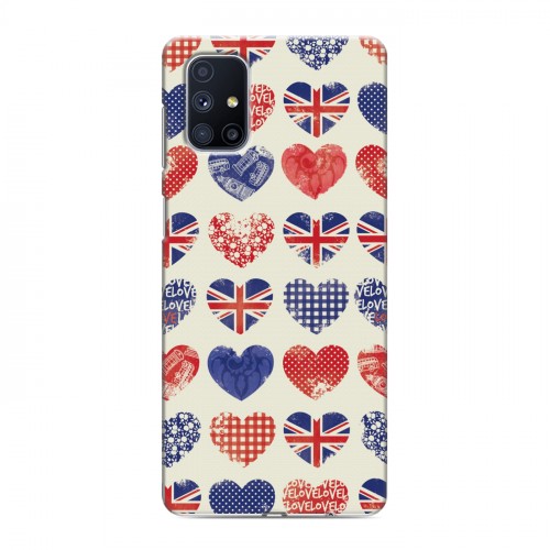 Дизайнерский силиконовый с усиленными углами чехол для Samsung Galaxy M51 British love