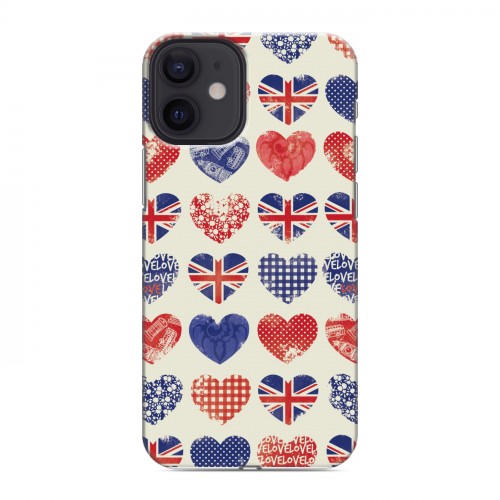 Дизайнерский силиконовый с усиленными углами чехол для Iphone 12 Mini British love