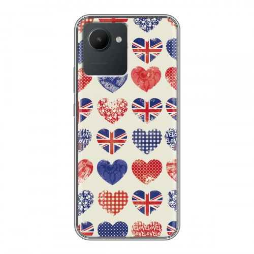 Дизайнерский пластиковый чехол для Realme C30 British love