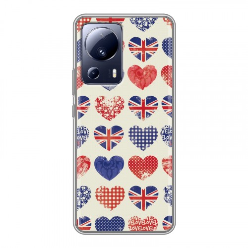 Дизайнерский силиконовый чехол для Xiaomi 13 Lite British love