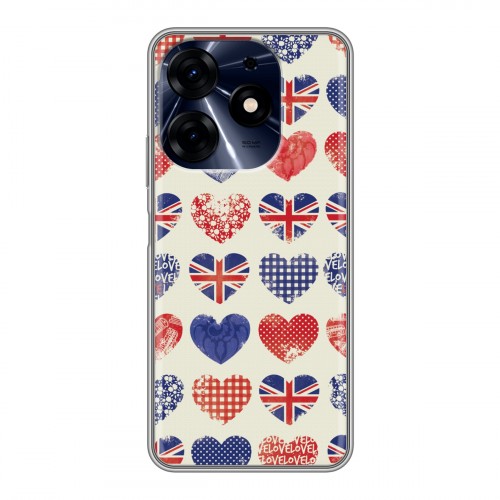 Дизайнерский пластиковый чехол для Tecno Spark 10 Pro British love