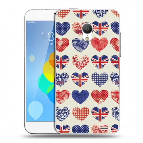 Дизайнерский силиконовый чехол для  Meizu MX3 British love