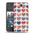 Дизайнерский пластиковый чехол для HTC Desire 300 British love