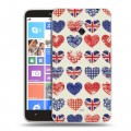 Дизайнерский пластиковый чехол для Nokia Lumia 1320 British love