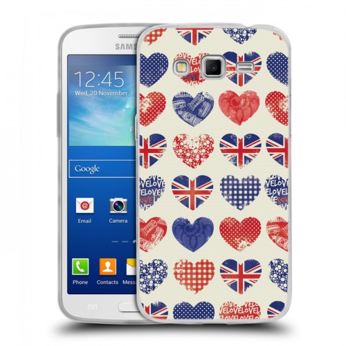 Дизайнерский пластиковый чехол для Samsung Galaxy Grand 2 British love