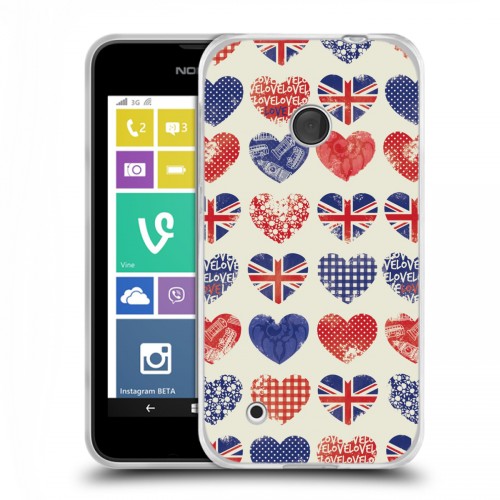 Дизайнерский пластиковый чехол для Nokia Lumia 530 British love