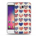 Дизайнерский пластиковый чехол для LG L60 British love