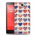 Дизайнерский пластиковый чехол для Xiaomi RedMi Note British love