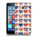 Дизайнерский пластиковый чехол для Microsoft Lumia 640 British love