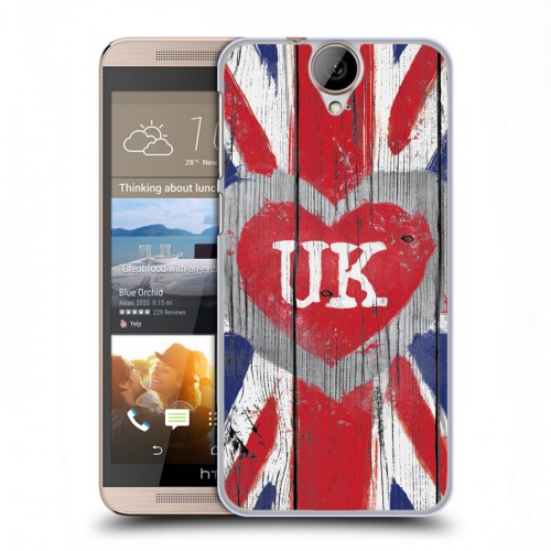 Дизайнерский пластиковый чехол для HTC One E9+ British love