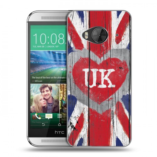 Дизайнерский силиконовый чехол для HTC One ME British love