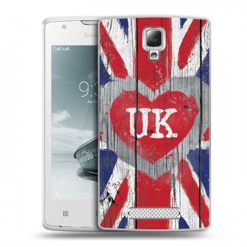 Дизайнерский пластиковый чехол для Lenovo A1000 British love