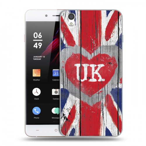 Дизайнерский пластиковый чехол для OnePlus X British love