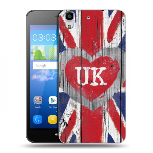 Дизайнерский пластиковый чехол для Huawei Y6 British love