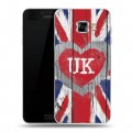 Дизайнерский пластиковый чехол для Samsung Galaxy C5 British love