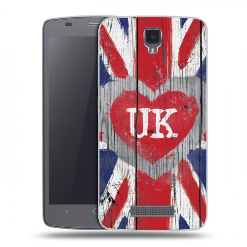 Дизайнерский силиконовый чехол для ZTE Blade L5 British love