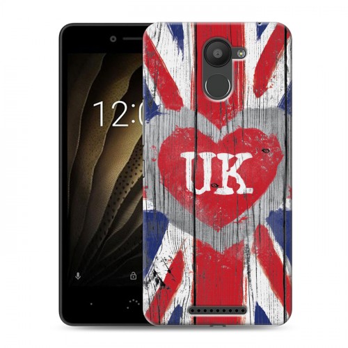 Дизайнерский силиконовый чехол для BQ Aquaris U British love