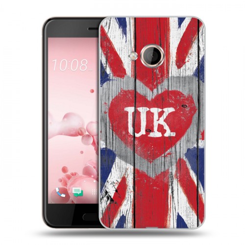 Дизайнерский силиконовый чехол для HTC U Play British love