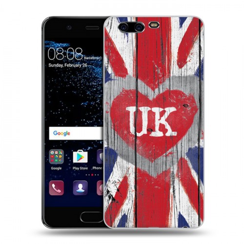 Дизайнерский пластиковый чехол для Huawei P10 British love