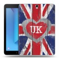 Дизайнерский силиконовый чехол для Samsung Galaxy Tab S3 British love