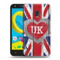 Дизайнерский пластиковый чехол для Alcatel U5 British love