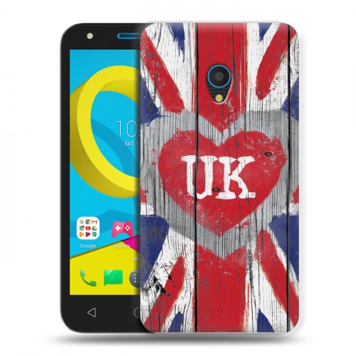 Дизайнерский пластиковый чехол для Alcatel U5 British love