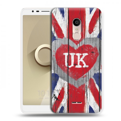 Дизайнерский пластиковый чехол для Alcatel 3C British love