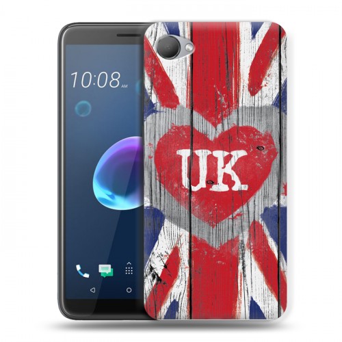 Дизайнерский пластиковый чехол для HTC Desire 12 British love