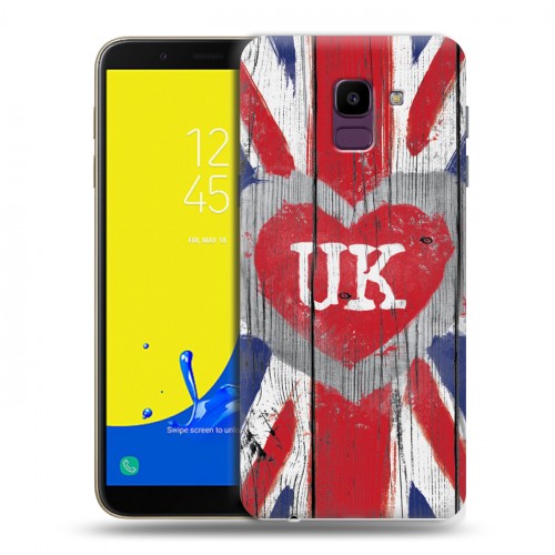 Дизайнерский пластиковый чехол для Samsung Galaxy J6 British love