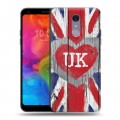 Дизайнерский пластиковый чехол для LG Q7 British love