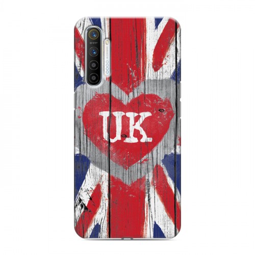 Дизайнерский силиконовый с усиленными углами чехол для Realme XT British love