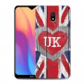 Дизайнерский силиконовый с усиленными углами чехол для Xiaomi RedMi 8A British love