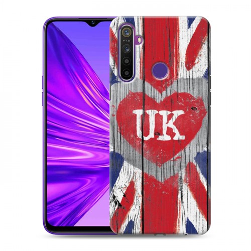 Дизайнерский силиконовый чехол для Realme 5 British love