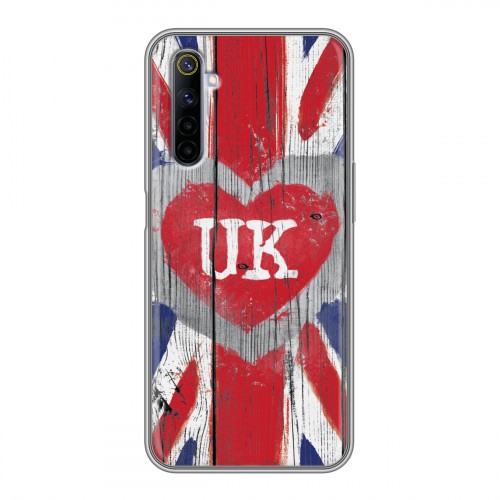 Дизайнерский силиконовый с усиленными углами чехол для Realme 6 British love