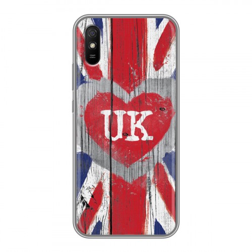 Дизайнерский силиконовый с усиленными углами чехол для Xiaomi RedMi 9A British love