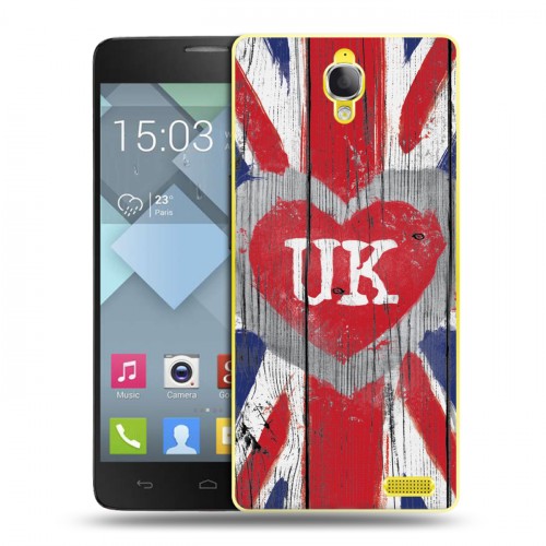 Дизайнерский пластиковый чехол для Alcatel One Touch Idol X British love